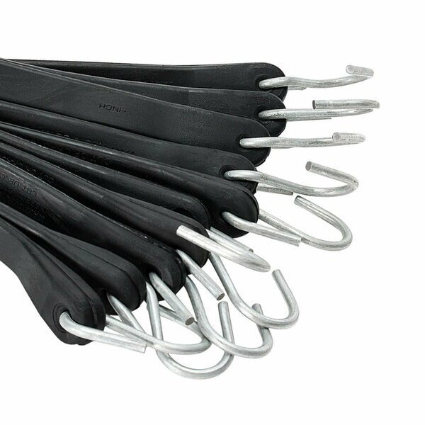 21in Natural Rubber Tarp Straps With S-Hooks, 50PK, Dc Cargo, Mfr#: 21RTSCSH-50